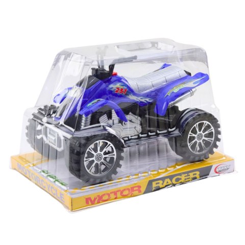 Quad Terenowy Z Napędem Bieżnikowane Koła Niebieski LEAN Toys Quad Terenowy Z Napędem Bieżnikowane Koła Niebieski LEAN Toys