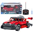 Samochód Zdalnie Sterowany RC 1:20 Światła Efekt Dymny Czerwony LEAN Toys