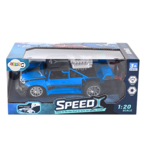 Samochód Zdalnie Sterowany RC 1:20 Światła Efekt Dymny Niebieski LEAN Toys Samochód Zdalnie Sterowany RC 1:20 Światła Efekt Dymny Niebieski LEAN Toys