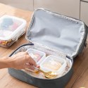 Torba Termiczna Izolacyjna Śniadaniowa Pas z Regulacją Srebrna 27cm LEAN