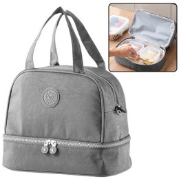 Torba Termiczna Izolacyjna Śniadaniowa Pas z Regulacją Szara 27cm LEAN