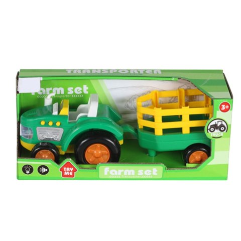 Traktor Farmerski Dla Malucha Traktor Zwierzęta Farmer Światła Dźwięki LEAN Toys Traktor Farmerski Dla Malucha Traktor Zwierzęta Farmer Światła Dźwięki LEAN Toys