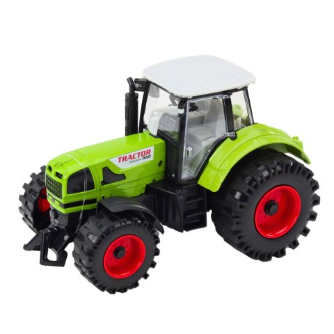 Traktor Z Przyczepką Napęd Frykcyjny Otwierana Maska Drzwi Zielony LEAN Toys Traktor Z Przyczepką Napęd Frykcyjny Otwierana Maska Drzwi Zielony LEAN Toys