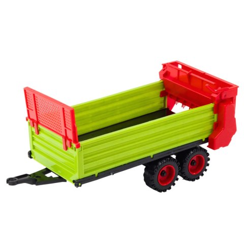 Traktor Z Przyczepką Napęd Frykcyjny Otwierana Maska Drzwi Zielony LEAN Toys Traktor Z Przyczepką Napęd Frykcyjny Otwierana Maska Drzwi Zielony LEAN Toys