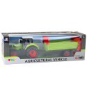Traktor Z Przyczepką Napęd Frykcyjny Otwierana Maska Drzwi Zielony LEAN Toys