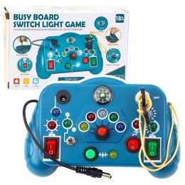 Zabawka Sensoryczna Interaktywna Pad 13 Aktywności Niebieski LEAN Toys