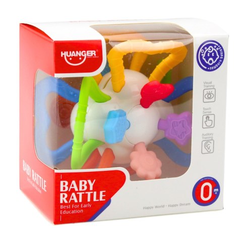 Zabawka Sensoryczna Obrotowa Dla Niemowląt Gryzak Kolorowa LEAN Toys Zabawka Sensoryczna Obrotowa Dla Niemowląt Gryzak Kolorowa LEAN Toys