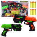 Zestaw Dwa Pistolety Na Strzałki Piankowe Z Przyssawkami 8szt LEAN Toys