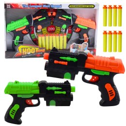 Zestaw Dwa Pistolety Na Strzałki Piankowe Z Przyssawkami 8szt LEAN Toys
