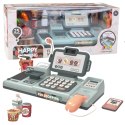 Zestaw Kasa Sklepowa Produkty Spożywcze Czytnik Telefon 25El LEAN Toys
