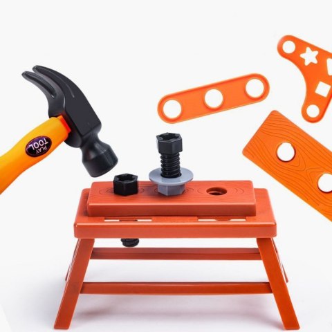 Zestaw Majsterkowicza Skrzynka Z Narzędziami Wiertarka Na Baterie 55el LEAN Toys Zestaw Majsterkowicza Skrzynka Z Narzędziami Wiertarka Na Baterie 55el LEAN Toys
