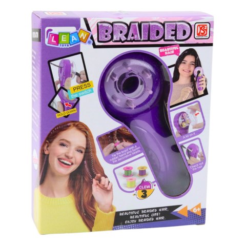 Zestaw Piękności Do Włosów Zaplatarka Do Warkoczyków Nitki Gumki Koraliki LEAN Toys Zestaw Piękności Do Włosów Zaplatarka Do Warkoczyków Nitki Gumki Koraliki LEAN Toys
