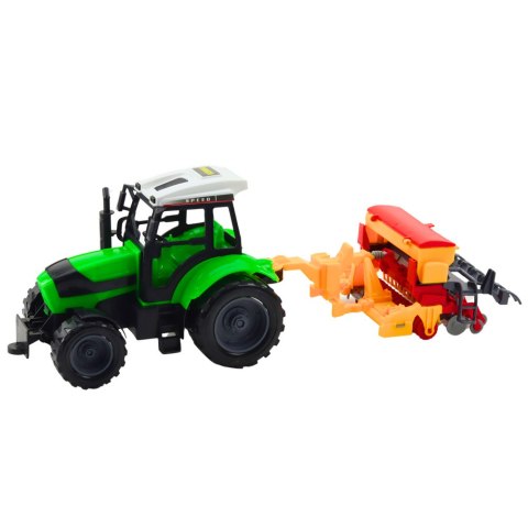 Zestaw Traktor Ciągnik Rolniczy z Siewnikiem Maszyna Rolnicza LEAN Toys Zestaw Traktor Ciągnik Rolniczy z Siewnikiem Maszyna Rolnicza LEAN Toys