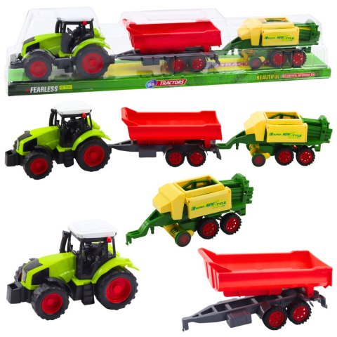 Zestaw Traktor Rolniczy Przyczepa Prasa Maszyna Rolnicza LEAN Toys Zestaw Traktor Rolniczy Przyczepa Prasa Maszyna Rolnicza LEAN Toys