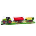 Zestaw Traktor Rolniczy Przyczepa Prasa Maszyna Rolnicza LEAN Toys