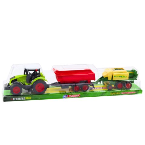 Zestaw Traktor Rolniczy Przyczepa Prasa Maszyna Rolnicza LEAN Toys Zestaw Traktor Rolniczy Przyczepa Prasa Maszyna Rolnicza LEAN Toys
