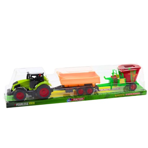 Zestaw Traktor Rolniczy Przyczepa Wywrotka Wóz Paszowy LEAN Toys Zestaw Traktor Rolniczy Przyczepa Wywrotka Wóz Paszowy LEAN Toys