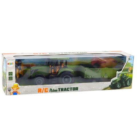 Zestaw Traktor Z Przyczepą i Koniem Zdalnie Sterowany RC LEAN Toys Zestaw Traktor Z Przyczepą i Koniem Zdalnie Sterowany RC LEAN Toys
