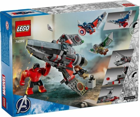LEGO 76292 SUPER HEROES Kapitan Ameryka kontra Czerwony Hulk - bitwa LEGO LEGO 76292 SUPER HEROES Kapitan Ameryka kontra Czerwony Hulk - bitwa LEGO
