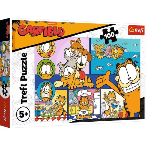 Puzzle - 100 - Leniwy Garfield Trefl 16521 Trefl Puzzle Puzzle - 100 - Leniwy Garfield Trefl 16521 Trefl Puzzle
