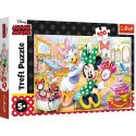 Puzzle - 100 - Minnie w salonie kosmetycznym - Disney Minnie 16387 Trefl Puzzle