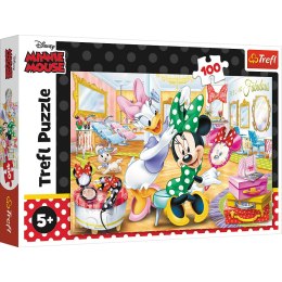 Puzzle - 100 - Minnie w salonie kosmetycznym - Disney Minnie 16387 Trefl Puzzle