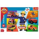 Puzzle - 100 - Pojazdy Strażaka Sama - Prism A and D Fireman Sam 16354 Trefl Puzzle