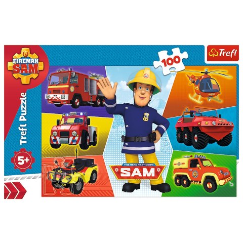 Puzzle - 100 - Pojazdy Strażaka Sama - Prism A and D Fireman Sam 16354 Trefl Puzzle Puzzle - 100 - Pojazdy Strażaka Sama - Prism A and D Fireman Sam 16354 Trefl Puzzle