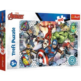 Puzzle - 100 - Sławni Avengers - Disney Marvel The Avengers 16454 Trefl Puzzle