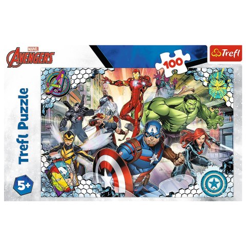 Puzzle - 100 - Sławni Avengers - Disney Marvel The Avengers 16454 Trefl Puzzle Puzzle - 100 - Sławni Avengers - Disney Marvel The Avengers 16454 Trefl Puzzle