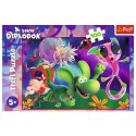 Puzzle - 100 - Smok Diplodok i przyjaciele - Human Film Smok Diplodok 16486 Trefl Puzzle