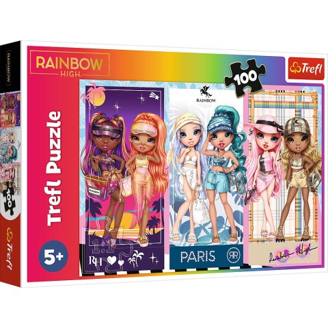Puzzle - 100 - Tęczowe laleczki - MGA Rainbow high Trefl 16444 Trefl Puzzle Puzzle - 100 - Tęczowe laleczki - MGA Rainbow high Trefl 16444 Trefl Puzzle