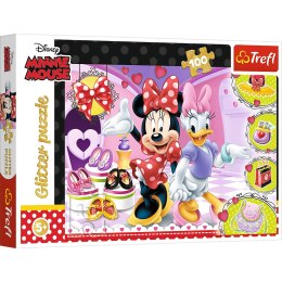 Puzzle 100 el. Minnie i błyskotki Trefl 14820 Trefl Puzzle