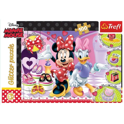 Puzzle 100 el. Minnie i błyskotki Trefl 14820 Trefl Puzzle Puzzle 100 el. Minnie i błyskotki Trefl 14820 Trefl Puzzle