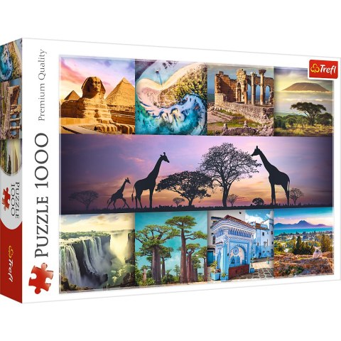 Puzzle - 1000 - Kolaż - Afryka 10792 Trefl Puzzle Puzzle - 1000 - Kolaż - Afryka 10792 Trefl Puzzle