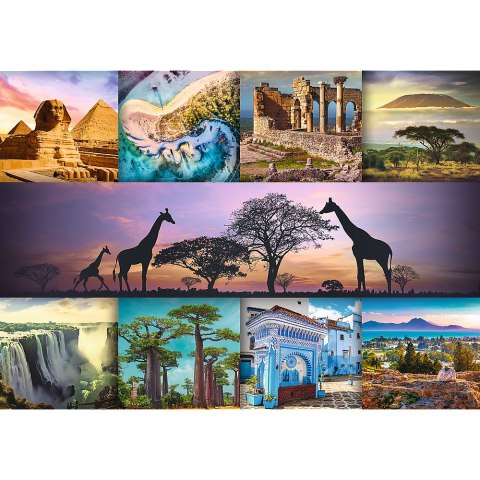 Puzzle - 1000 - Kolaż - Afryka 10792 Trefl Puzzle Puzzle - 1000 - Kolaż - Afryka 10792 Trefl Puzzle