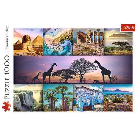 Puzzle - 1000 - Kolaż - Afryka 10792 Trefl Puzzle Puzzle - 1000 - Kolaż - Afryka 10792 Trefl Puzzle