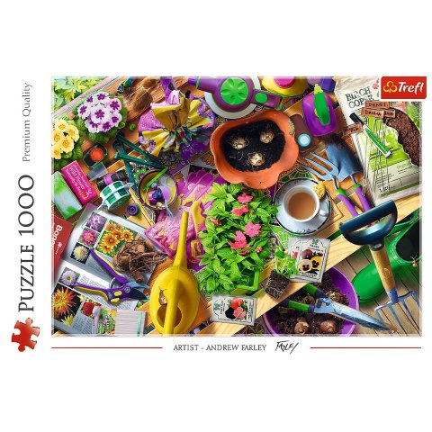 Puzzle - "1000" - Porządki w ogrodzie Trefl 10927 Trefl Puzzle Puzzle - "1000" - Porządki w ogrodzie Trefl 10927 Trefl Puzzle