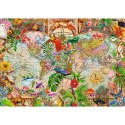 Puzzle - 1000 Premium Plus - Tea Time: Antyczna mapa świata Trefl 12077 Trefl Puzzle