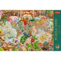 Puzzle - 1000 Premium Plus - Tea Time: Antyczna mapa świata Trefl 12077 Trefl Puzzle