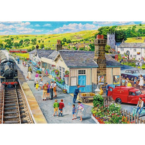 Puzzle - "1000 Premium Plus" - Tea Time: Dworzec kolejowy Trefl 10810 Trefl Puzzle Puzzle - "1000 Premium Plus" - Tea Time: Dworzec kolejowy Trefl 10810 Trefl Puzzle