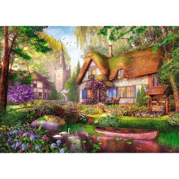 Puzzle- 1000 Premium Plus - Tea Time: Urocza chatka w lesie Trefl 10804 Trefl Puzzle