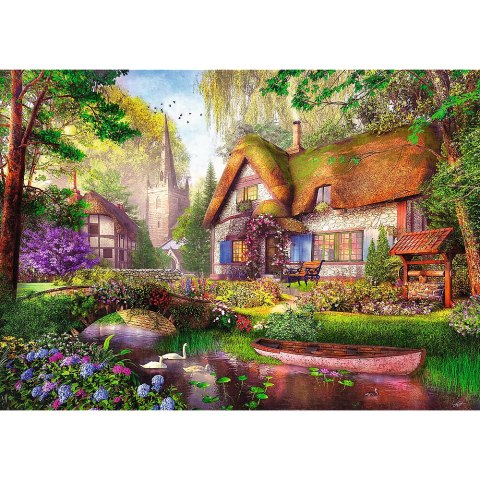 Puzzle- 1000 Premium Plus - Tea Time: Urocza chatka w lesie Trefl 10804 Trefl Puzzle Puzzle- 1000 Premium Plus - Tea Time: Urocza chatka w lesie Trefl 10804 Trefl Puzzle