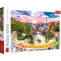 Puzzle - "1000" - Zachód słońca nad Barceloną, Hiszpania Trefl 10711 Trefl Puzzle