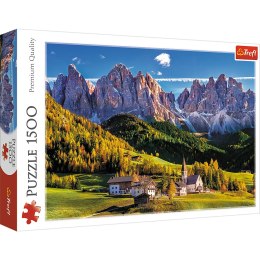 Puzzle - 1500 - Dolina Val di Funes, Dolomity, Włochy Trefl 26163 Trefl Puzzle