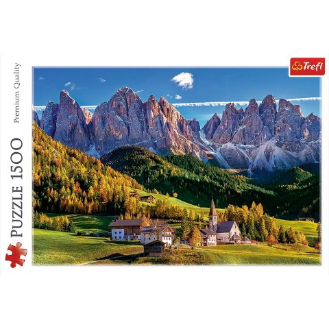Puzzle - 1500 - Dolina Val di Funes, Dolomity, Włochy Trefl 26163 Trefl Puzzle Puzzle - 1500 - Dolina Val di Funes, Dolomity, Włochy Trefl 26163 Trefl Puzzle