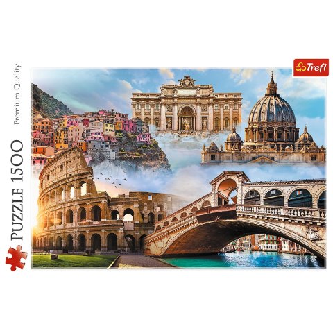 Puzzle 1500 - Ulubione miejsca: Włochy Trefl 26203 Trefl Puzzle Puzzle 1500 - Ulubione miejsca: Włochy Trefl 26203 Trefl Puzzle