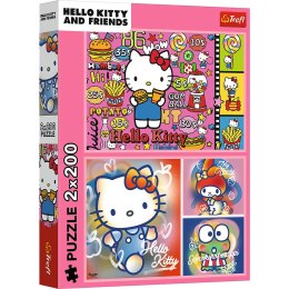 Puzzle - 2x200 - Hello Kitty i przyjaciele - Hello Kitty 13336 Trefl Puzzle