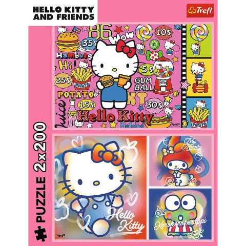 Puzzle - 2x200 - Hello Kitty i przyjaciele - Hello Kitty 13336 Trefl Puzzle Puzzle - 2x200 - Hello Kitty i przyjaciele - Hello Kitty 13336 Trefl Puzzle
