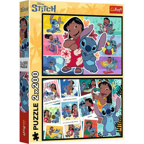 Puzzle - 2x200 - Wesołe życie Stitcha - Disney Lilo and Stitch 13334 Trefl Puzzle Puzzle - 2x200 - Wesołe życie Stitcha - Disney Lilo and Stitch 13334 Trefl Puzzle